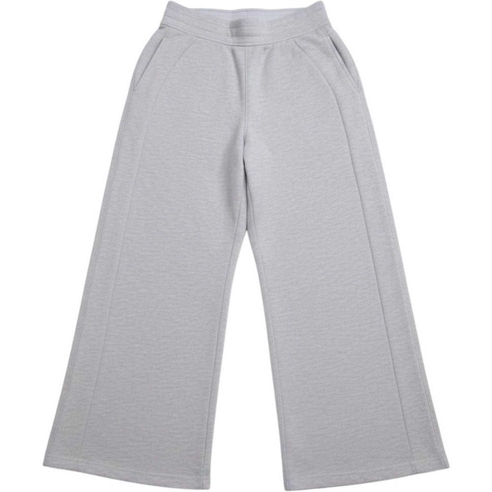 Lululemon Waffle Knit Wide Leg Pants Heathered Grey Sz M High Rise Lounge WP553